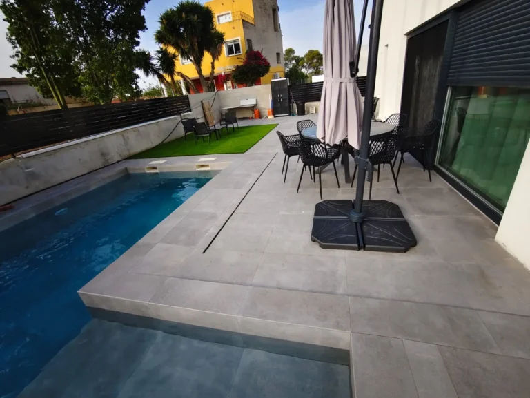 Terraza terminada